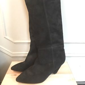 ♥️ Free People Boho Chic Suede Knee-High Slouch Boots